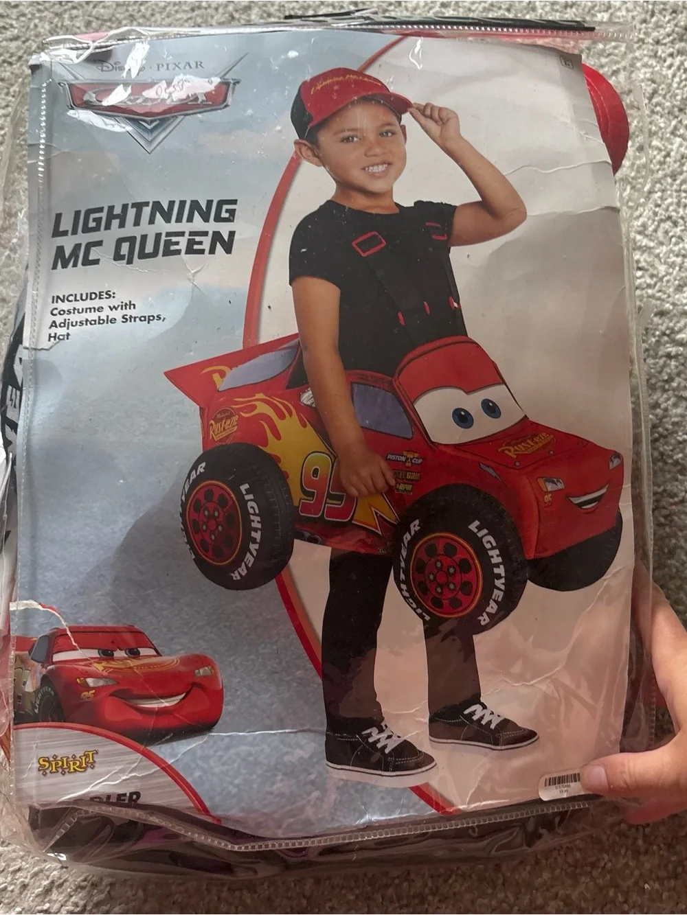Disney Lightning McQueen Ride On Costume Toddler One Size Halloween Cars